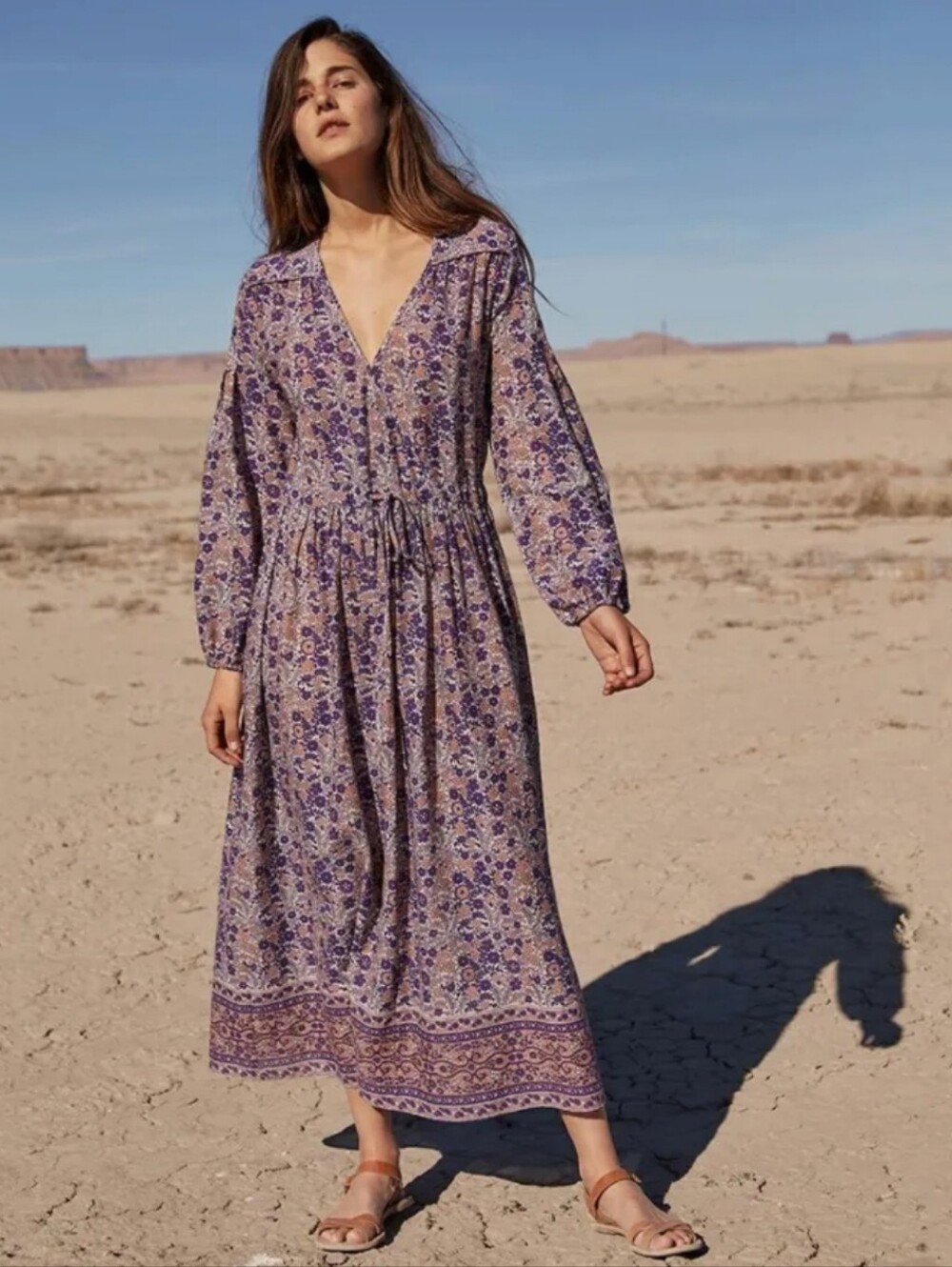 Vintage Christy Dawn Delilah Dress Indian Floral One Size Deadstock